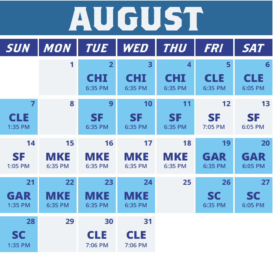 Schedule - Lake Country DockHounds