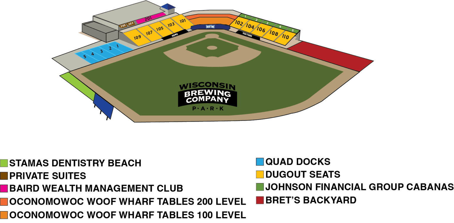 Stadium Map Lake Country DockHounds