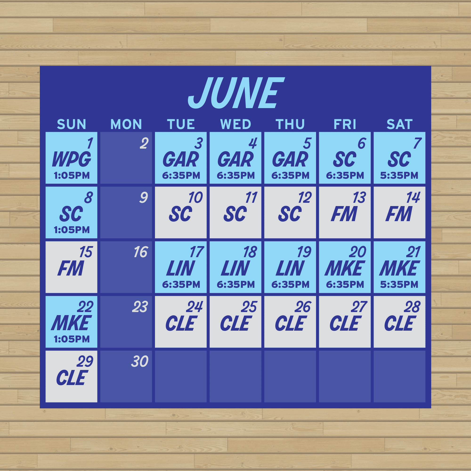 June 2025 Schedule