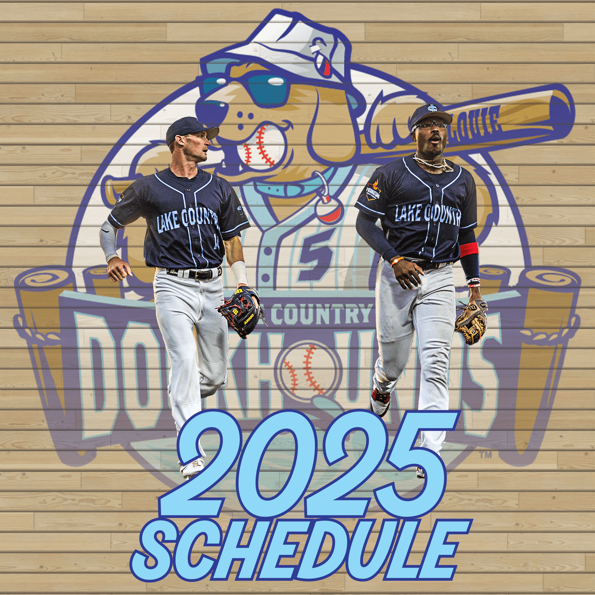 2025 DockHounds Schedule featuring Josh Altmann and Demetrius Sims