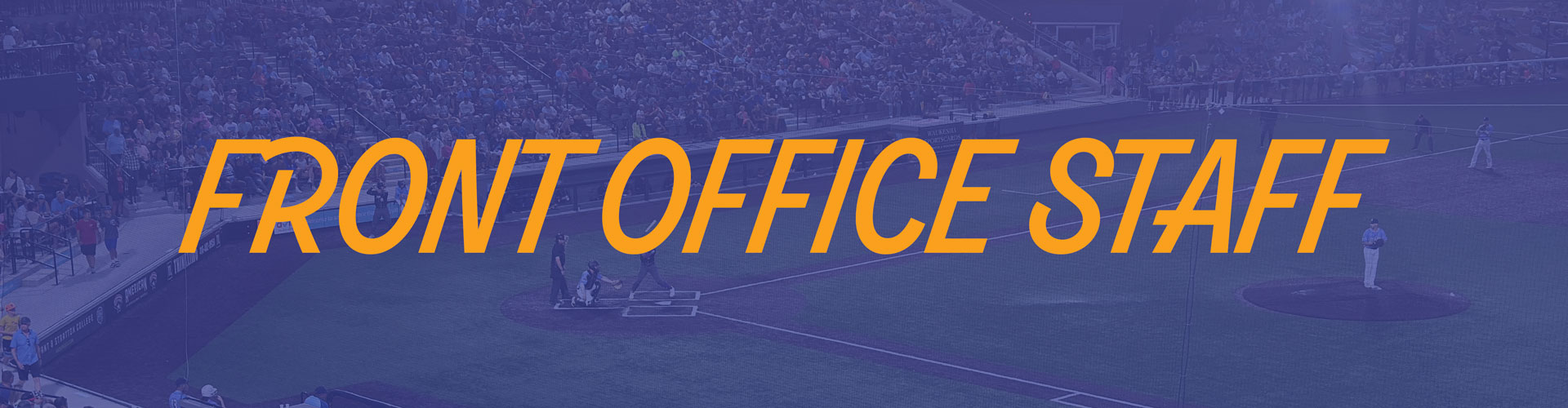 Front office staff header image