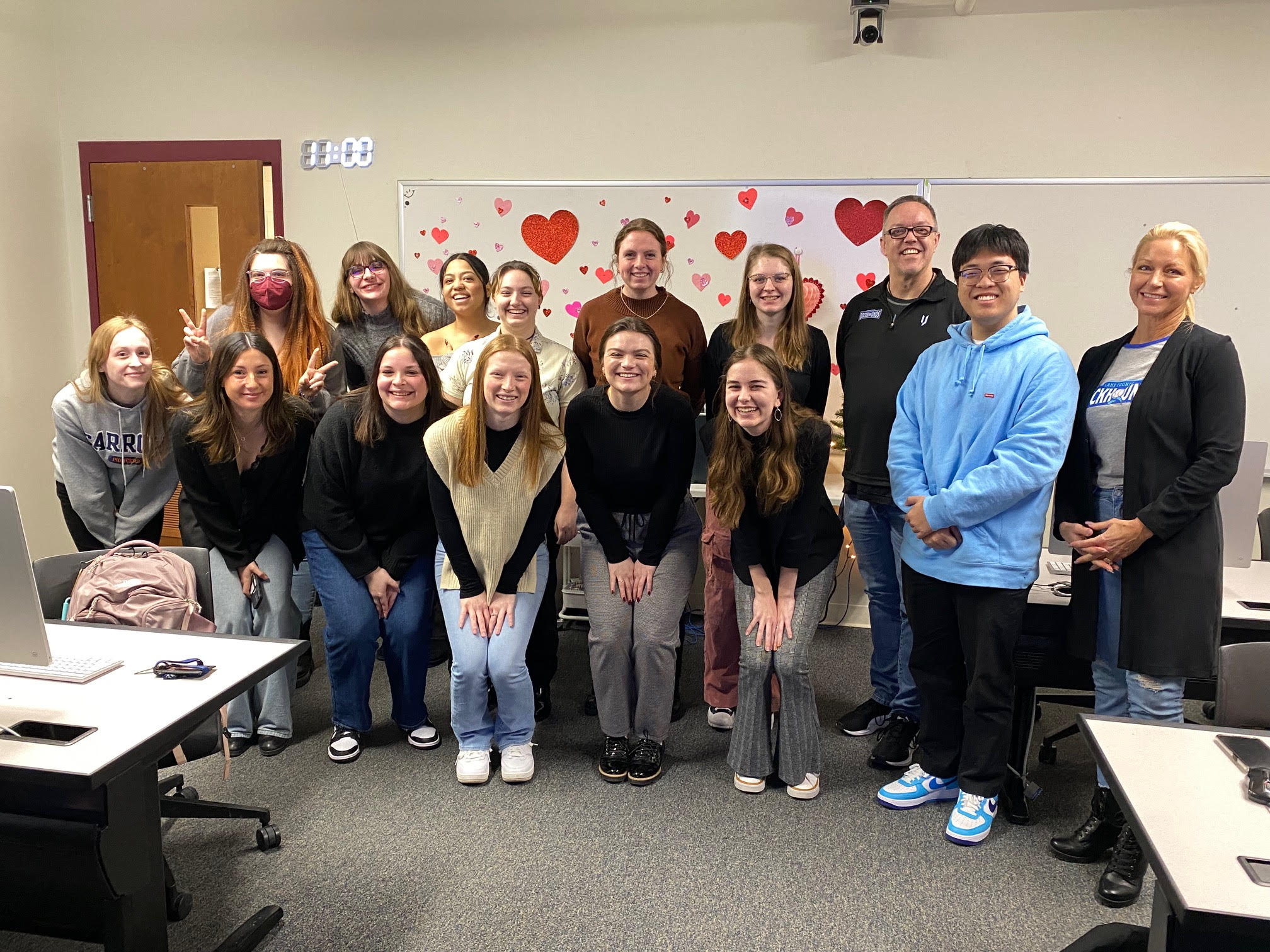 DockHounds front office meets with students from Carroll University